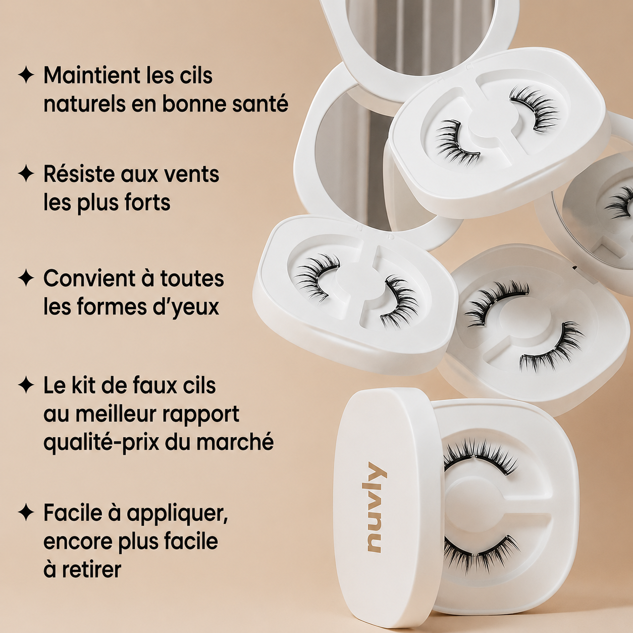 Kit cils magnétiques